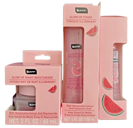3-Step Watermelon Care Set – Serum, Toner & Moisturizer Trio